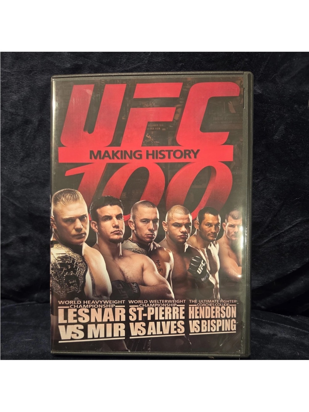 UFC Making History 100 DVD - Red & Black Artwork